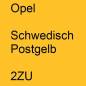 Preview: Opel, Schwedisch Postgelb, 2ZU.